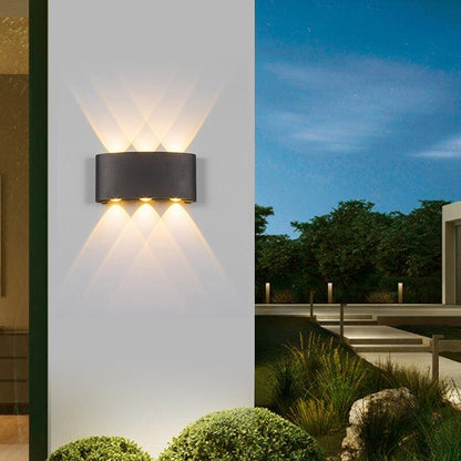 Lâmpada de parede LED IP65 à prova d'água ao ar livre iluminação de jardim alumínio AC86-265 interior sala de estar escadas luz de parede