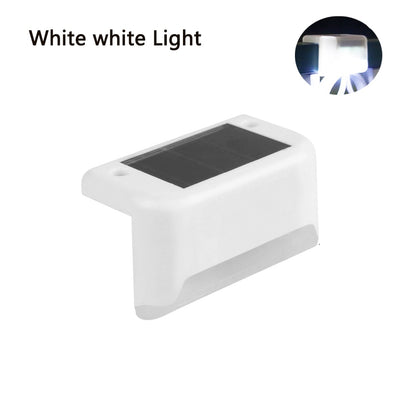 Lâmpada solar caminho deck jardim ao ar livre luzes led decoração de iluminação de varanda à prova dwaterproof água para pátio cerca de escada luz solar ao ar livre