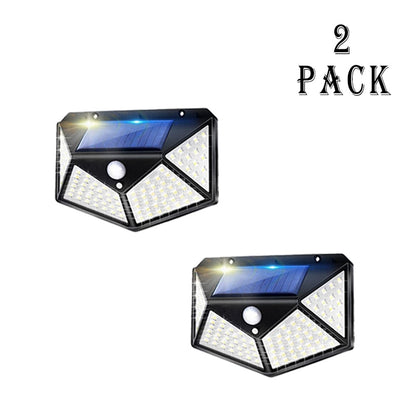 1/2/4/8/10Pack 100 LED Solar Wall Light Waterproof Solar Lamp Smart Motion Sensor Solar Powered Sunlight Street Light for Garden