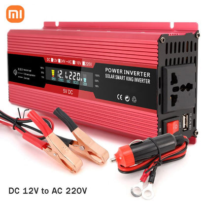 XIAOMI Inverter Pure Sine Wave DC 12v To AC 220V 1000W 1600W 2200W 3000W 10000W Portable Power Bank Converter Solar Inverter