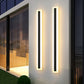 Wasserdichte LED-Langwandleuchte, moderne Ip65-Außenbeleuchtung, Garten, Villa, Balkon, Linienlicht, Wandfluterlicht, 85–265 V, dimmbar