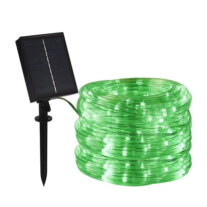 300LED Solar Powered Rope Strip Light Waterproof Tube Rope Garland Fairy Light Strings for Outdoor Indoor Garden Christmas Decor