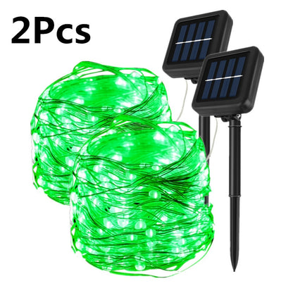 7/12/32M Solar Led Light Outdoor Solar Light Waterproof Fairy Garland String Lights Christmas Party Solar Lamp Garden Decoration