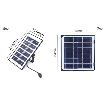 USB Solar Panel 2/4/6W 6V DIY Solar Charger 214x129mm for 3-5V Battery/Mobile Phone Charging Accessories