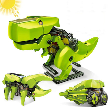 Dinosaur Solar Energy/Powered Stem Toy Technological Gadgets Robotica Kit Education DIY Science Car Toy for Children Boys