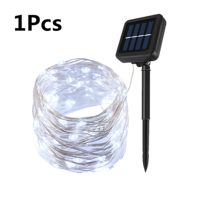 LED Solar Lights Outdoor String Lights Garland 50/100/200/300 LEDs Fairy Light Christmas Light Waterproof Street Garden Lamps