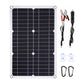 Kit de panel solar profesional de 100 W y 12 V Puerto USB único/doble Módulo monocristalino fuera de la red con controlador de carga solar 30A