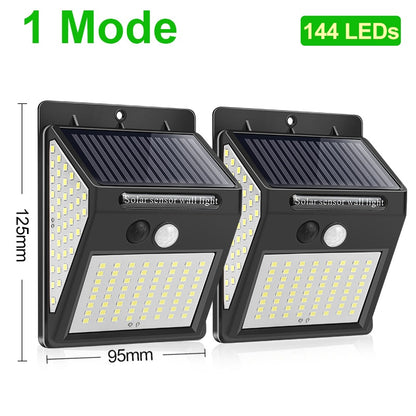 1 Mode 144 LEDsl Solar sensor wall light Solar sensor 1