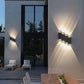 Applique murale extérieure en aluminium IP65 LED étanche éclairage haut et bas lumière cour jardin Villa applique murale Double tête 90 ~ 260V