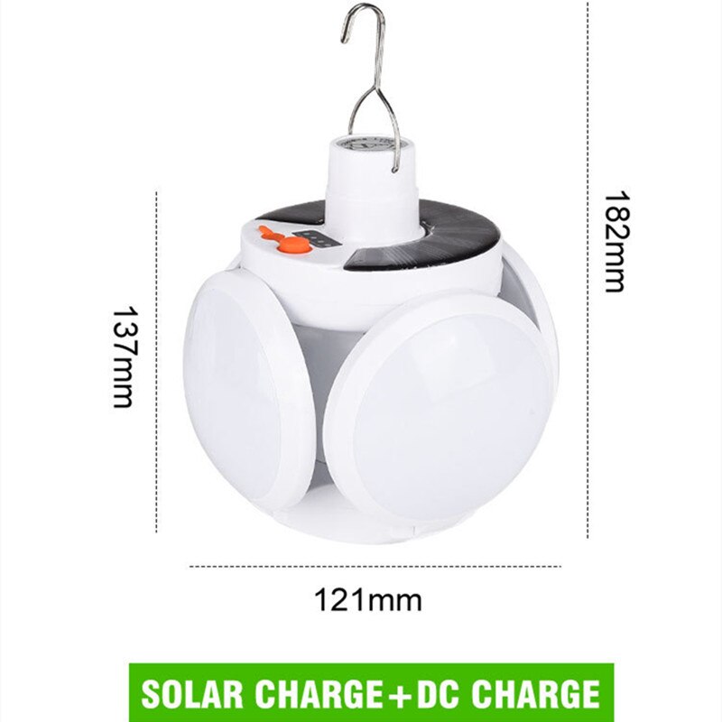 Creative Pliable LED Portable Lanterne USB Rechargeable Veilleuses Extérieure Solaire D'urgence Camping Tente Lampe pour La Maison Jardin Patio