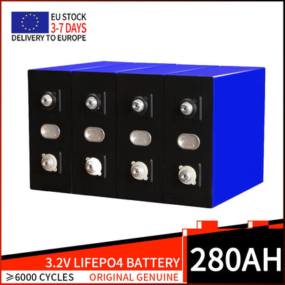 Lifepo4 Batteria 280AH Ricaricabile Al Litio ferro fosfato Cella FAI DA TE 12V 24V 48V Batterie Solari Per CAMPER Furgoni Camper EV RV Barche