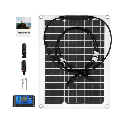 600W 300W Solar Panel 18V Sun Power Solar Cells Bank With Connector Cover Solar Controller IP65 for Phone Car RV Boat Charger