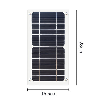 5W Solar Charger Flexible Solar Panel 5V 1A USB Output Solar Power Charging For Outdoor Camping Mobile Phone USB-charged Device