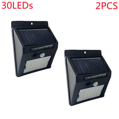 Outdoor 100 LED Solar Light Motion Sensor Waterproof Sunlight Garden Decoration Street Lights Solar Powered Lantern Wall Lamp