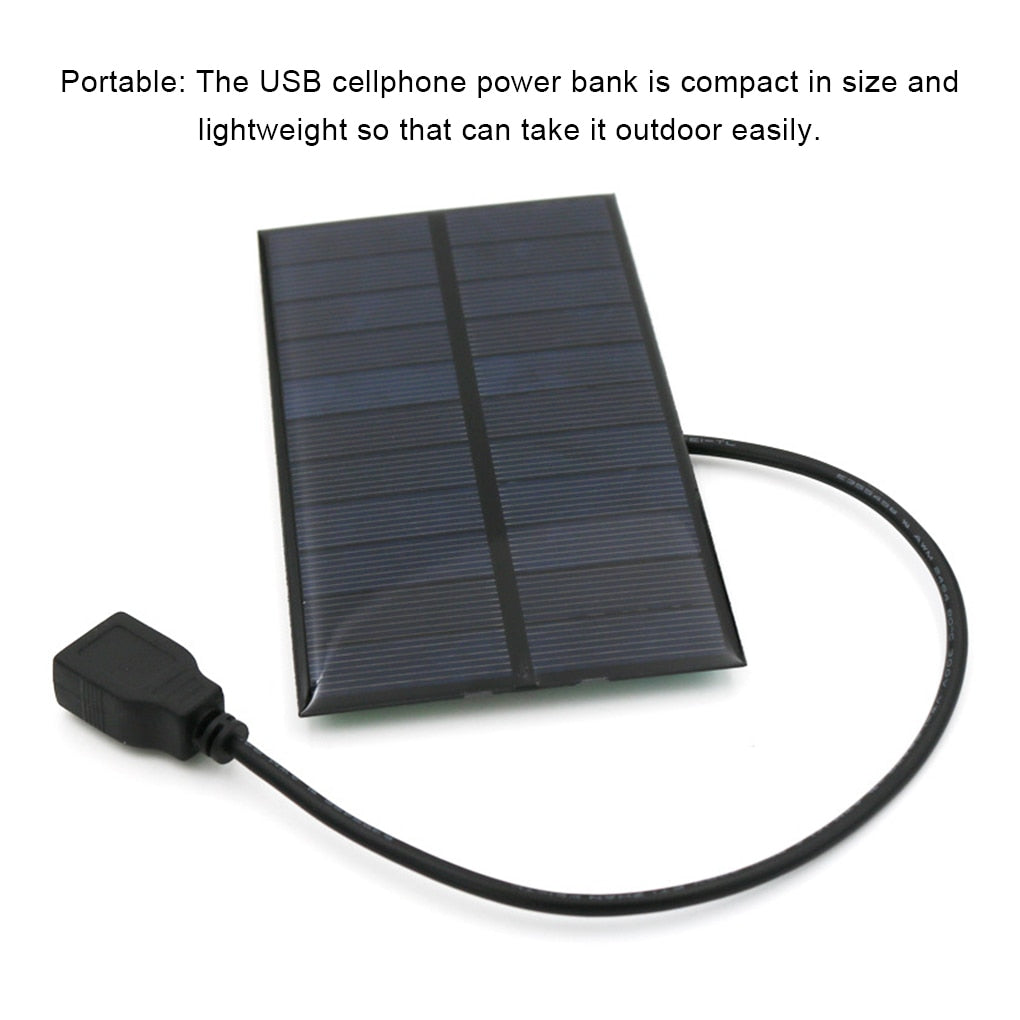Solarpanel Power Bank Handy-Ladegerät Tragbare Ladeplatine