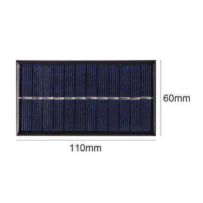 Solar Panel Outdoor 3W 5V Portable Charger Polysilicon DIY Solar Cells System for Light Moblie Phone Battery Charger