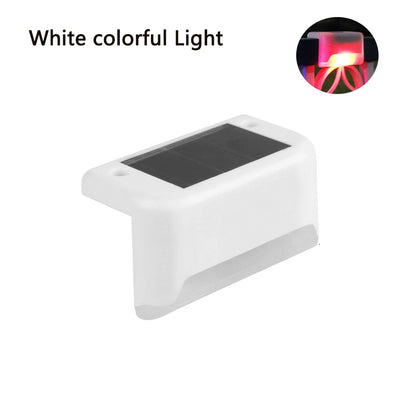 Lâmpada solar caminho deck jardim ao ar livre luzes led decoração de iluminação de varanda à prova dwaterproof água para pátio cerca de escada luz solar ao ar livre