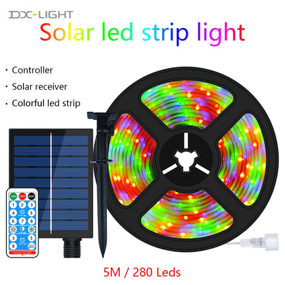 Solar Led Light Strip Outdoor Lights LED Strip Garden 5M/240leds String Lights LED Solar Street Garland For Garden Decoration