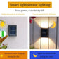 Lampada da parete solare a LED Lampada solare impermeabile per esterni Recinzione Terrazza Giardino Patio Via Scale Strada Paesaggio Balcone Decorazione