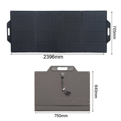 300W Foldable Portable ETFE Solar Panel 12V Battery Charger Kit for Power Station Generator Car Boat RV Camper Laptop Travel