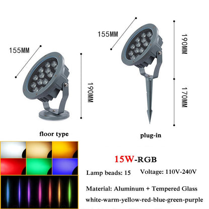 NEARCAM luce di proiezione RGB per esterni luce impermeabile per alberi luce di inondazione a led colore riflettore luce di paesaggio proiezione di riflettori