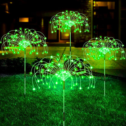 Solar LED Firework Fairy Lights Outdoor Garden Decoration Lawn Pathway Lights For Patio Yard Party Christmas Wedding Decor