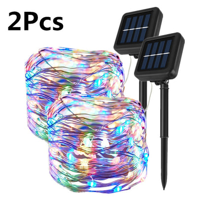 7/12/32M Solar Led Light Outdoor Solar Light Waterproof Fairy Garland String Lights Christmas Party Solar Lamp Garden Decoration