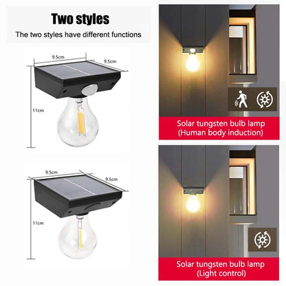 Solar Lights Outdoor Wall Light COB Bulb Control Motion Sensor Induction Waterproof Yard Corridor Garden Decoration Wall Lamp