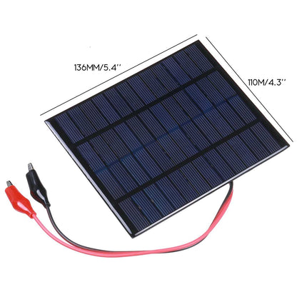 20W Solar Panel 12V Polycrystalline Silicon Solar Cell DIY Cable Waterproof Outdoor Rechargeable Power System For Outdoor Campin