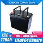 LiitoKala 12v 120ah Capacità lifepo4 12.8V batteria batteria solare RV ricaricabile al litio ferro con bms per campeggio all'aperto