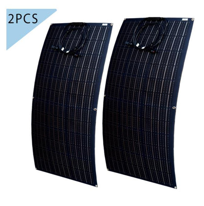 Solar Panel 200w 100w ETFE PET 110W 100W Flexible Panel Solar Monocrystalline Cell For 12V/24V Battery Charger 1000W System Kits