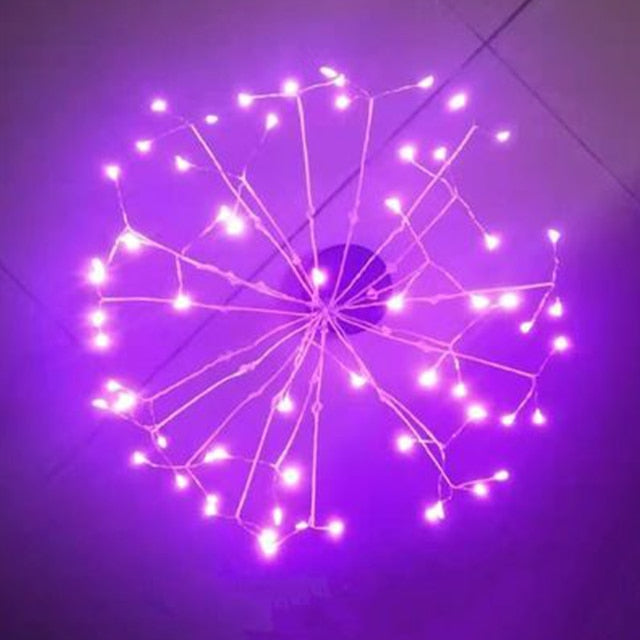 Solar Feuerwerk Lampe Outdoor Gras Globus Löwenzahn Flash String Fairy lichter 90/120/150/200 LED Für Garten Rasen urlaub Licht