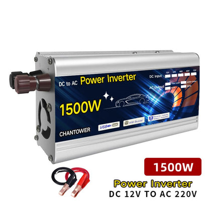 Solar Inverter 12v 220v 500W 1000W 2000W 3000W Modified Sine Wave Inversor Voltage Transformer Auto Power Converter Car Inverter