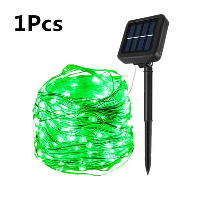 LED Solar Lights Outdoor String Lights Garland 50/100/200/300 LEDs Fairy Light Christmas Light Waterproof Street Garden Lamps