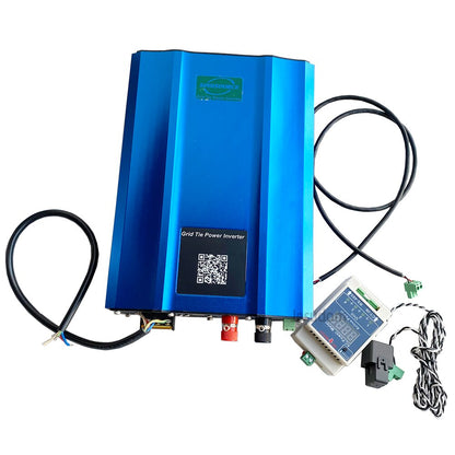 MPPT Solar Grid Tie Inverter 1000W Pure Sine Wave Output WIFI Version with Limiter Sensor Power Converter Battery Discharge