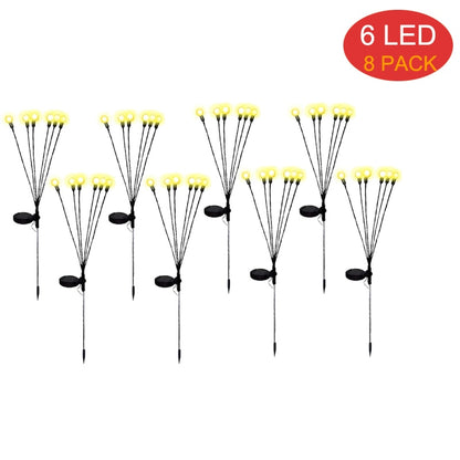 10/8/6LED Solar Firefly Lights Solar Garden Firework Light Outdoor Waterproof Swaying Light for Yard Patio Pathway Decoration