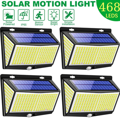 Solar Power Street Lamp Outdoor Solar Sensor Lights for Garden Decor 432 Led Reflector Lighting Waterproof energia Solar Lantern