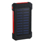 Banco de energia solar à prova d'água 50000mAh Portas USB Carregador externo Powerbank para smartphone Xiaomi 5S com luz LED