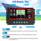 Controlador de carga solar mppt 12 v 24 v 10a 20a 30a controlador solar dual usb 5 v display lcd painel solar regulador de bateria