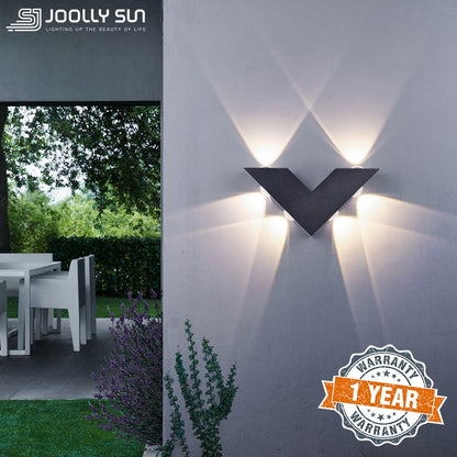 Joollysun Wall Light Waterproof Outdoor Lighting Garden Decoration LED Modern Lights for Balcony Porch Patio Sconces