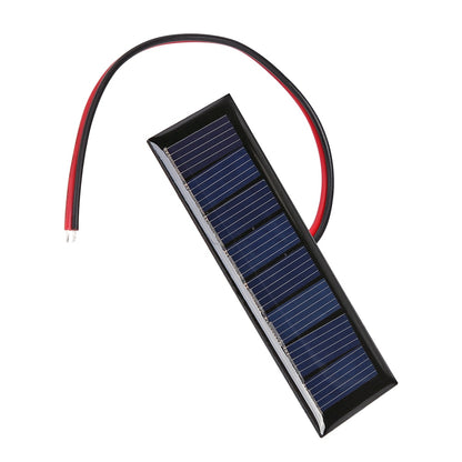 1/2/3 Pcs 0.3W 5V/0.2W 4V Solar Epoxy Panel Polysilicon Board with Wire Mini Solar System Module for Battery Power Charger Solar