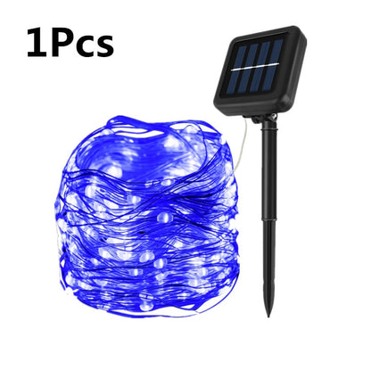 7/12/32M Solar Led Light Outdoor Solar Light Waterproof Fairy Garland String Lights Christmas Party Solar Lamp Garden Decoration