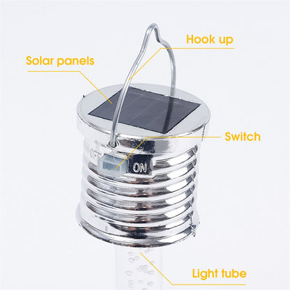 Solar light LED Solar Hang Pendant Lights Colorful Outdoor Garden acrylic stick solar Lamp Chandelier Christmas Party Tree Decor