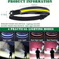 Superheller LED-Scheinwerfer-Scheinwerfer für Camping, Laufen, Wandern, Angeln, wiederaufladbar, COB-Flut-Notfallbeleuchtung, tragbare Stirnlampe