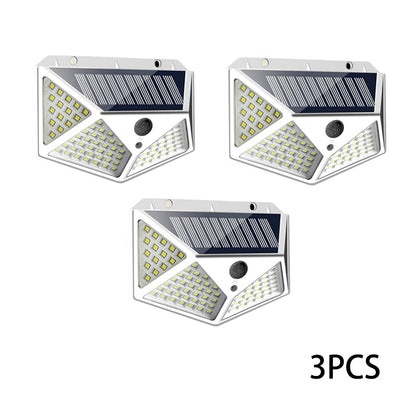 2/4/8/10PCS Solar Light Outdoor 100 LED Wall Lamp PIR Motion Sensor Lamp Waterproof LED Lights For Garden Street Decoration