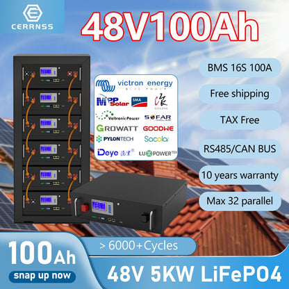 48V 5KW LiFePo4 Deye years