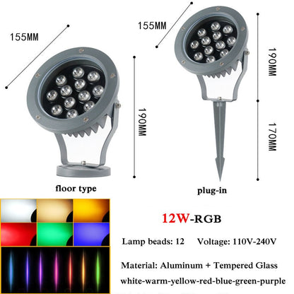 NEARCAM luce di proiezione RGB per esterni luce impermeabile per alberi luce di inondazione a led colore riflettore luce di paesaggio proiezione di riflettori