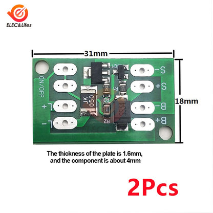 2Pcs Automatic Solar Panel Battery Charger Board Night Light LED Lamp Control Switch Battery Charger Charging Controller Module