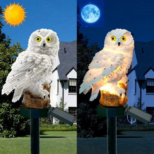 Luce solare a led per esterni pappagallo/gufo luci solari impermeabile lanterna ad energia solare fata decorazione del giardino lampione a led per esterni