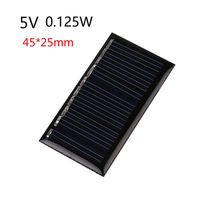 Hot Outdoors Portable 0.125W/1W 5V Mini Solar Panel Charger Polycrystalline DIY Battery Cells Charger Module for Phones